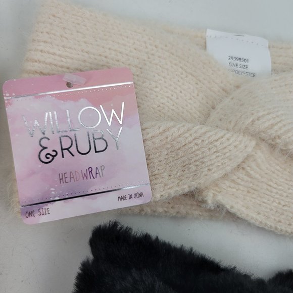 New Lot Womens Willow & Ruby Mittens, Headwrap Ear Warmer & Simply Petals Scarf - Picture 4 of 8